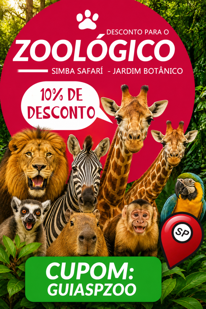 cupom Zoo de São Paulo